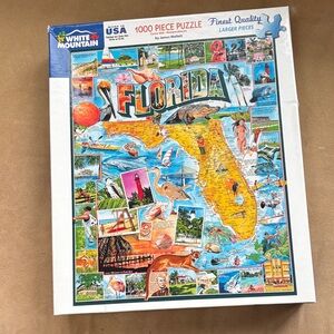 White Mountain Florida Map Puzzle - Colorful Adventure
